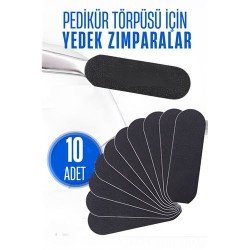 Modacar Ayak Törpü Yedeği Yapışkanlı Törpü Zımparası Pedikür Törpü Yedeği 10 ADET 
