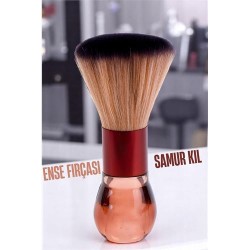 Modacar Samur Berber Ense Fırçası Saç Temizleme Fırçası - Berber Temizlik Fırçası- Kuaför Berber Malzemesi 