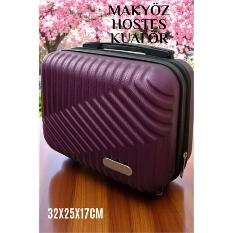 Modacar Makyaj Çantası Kuaför Çantası Kabin içi Çanta Hostes Çantası MOR