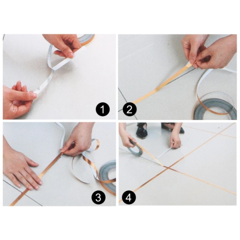 0.5 cm 50 Metre Gri Fayans Arası Şerit Bant 0.5 cm 50 Metre Gri Fayans Arası Şerit Bant