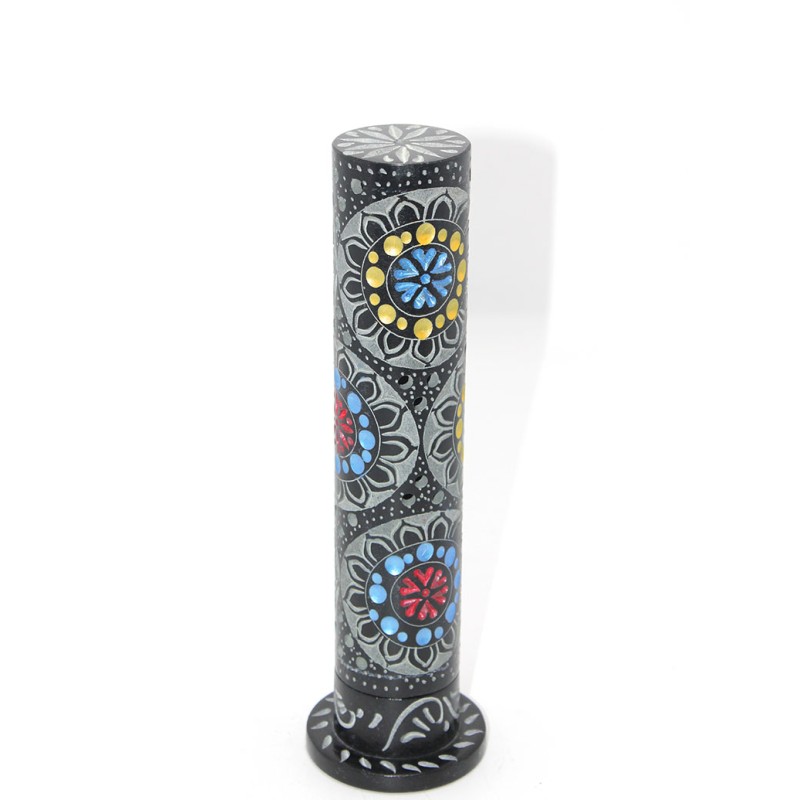 Obsidian Taşı İşlemeli Kule Tütsülük Model 6