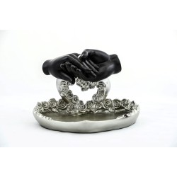 Özel Tasarım Kalpli Polyester Sunum Tepsisi 