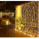 2x2 Metre Perde Led Sarı Işık