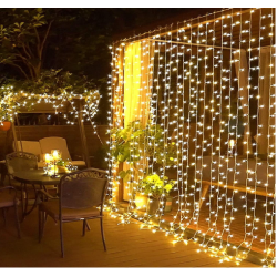 Perde Led  Sarı Işık 3 x 3