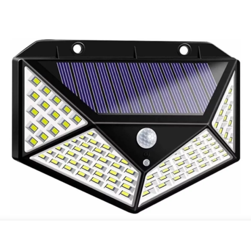 Solar Hareket Sensörlü Duvar Lambası 100 Led Solar Hareket Sensörlü Duvar Lambası 100 Led