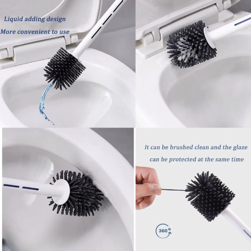 Deterjan Hazneli Silikon Tuvalet Fırçası Deterjan Hazneli Silikon Tuvalet Fırçası