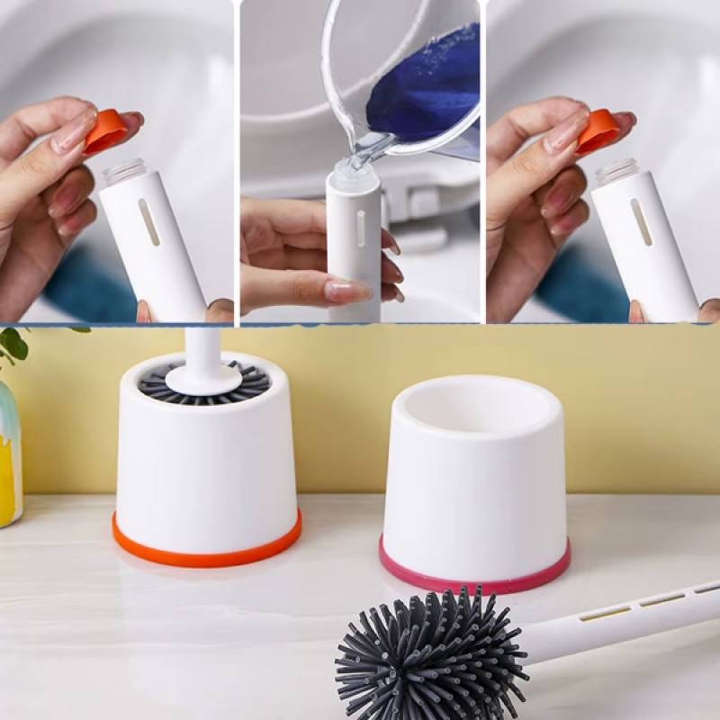 Deterjan Hazneli Silikon Tuvalet Fırçası Deterjan Hazneli Silikon Tuvalet Fırçası