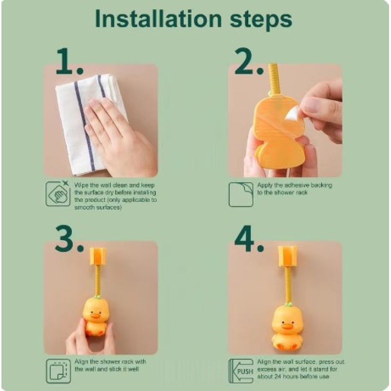 Hayvan Figürlü Duş Başlığı Tutucu Hayvan Figürlü Duş Başlığı Tutucu