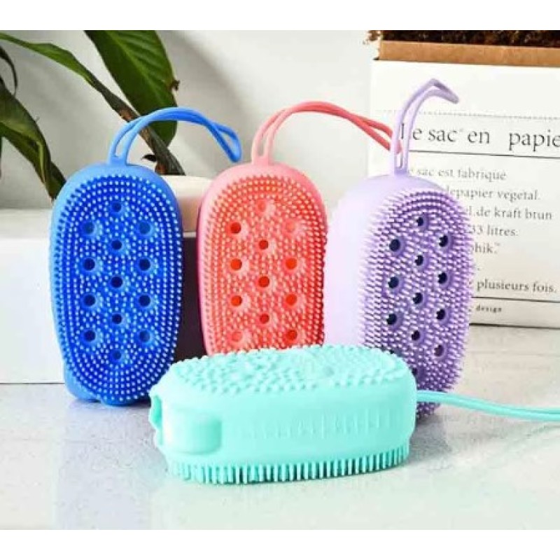 Süngerli Silikon Banyo Kesesi Süngerli Silikon Banyo Kesesi