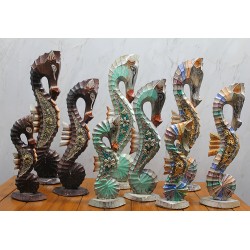 Ahşap 3'lü Denizatı Kumlu 