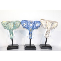 Maun Ağacı Fil Kafası Dekoratif