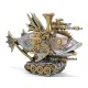 Steampunk Polyester Tasarım Balık Figürü