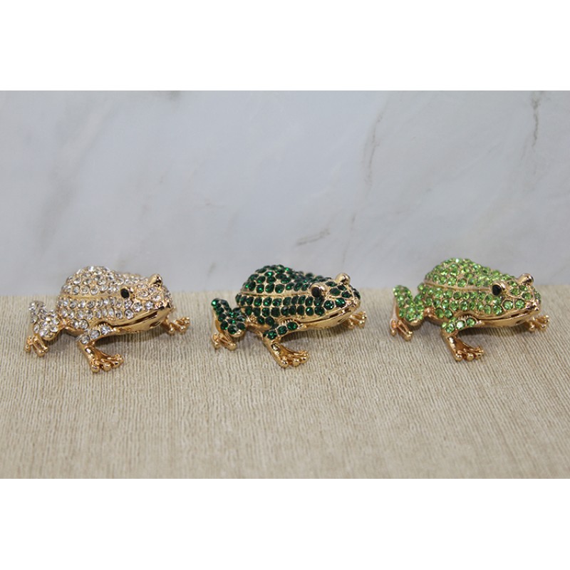 Swarovski Taşlı Minik Figür - Kurbağa Model 2 Swarovski Taşlı Minik Figür - Kurbağa Model 2