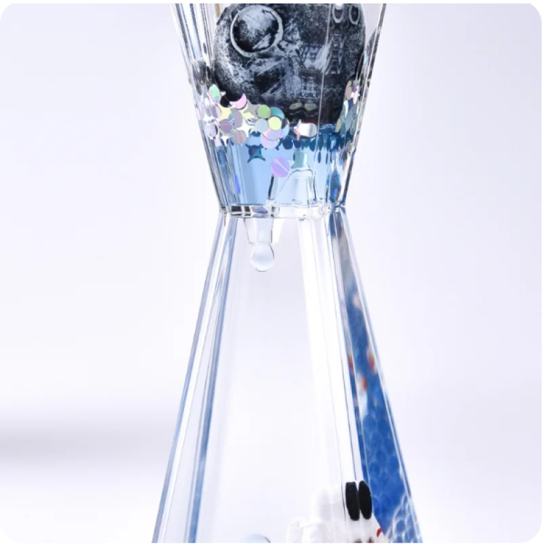 Uzay Temalı Dökülen Yağ Kum Saati Uzay Temalı Dökülen Yağ Kum Saati