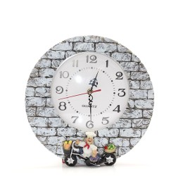 Aşçı Tasarımlı Polyester Duvar Saati Model 1 