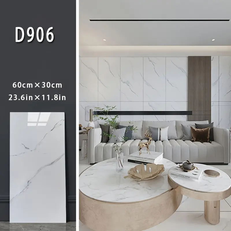 Beyaz Mermer Desenli Alüminyum Plastik Duvar Stickerı Beyaz Mermer Desenli Alüminyum Plastik Duvar Stickerı