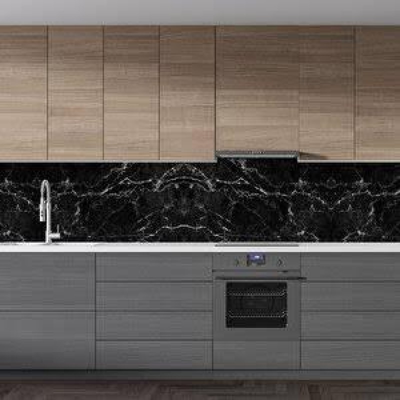 Siyah Mermer Desenli Yapışkanlı Kaplama Kağıdı 5 Metre Siyah Mermer Desenli Yapışkanlı Kaplama Kağıdı 5 Metre