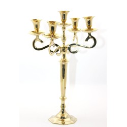 Pirinç 5'li Şamdan 