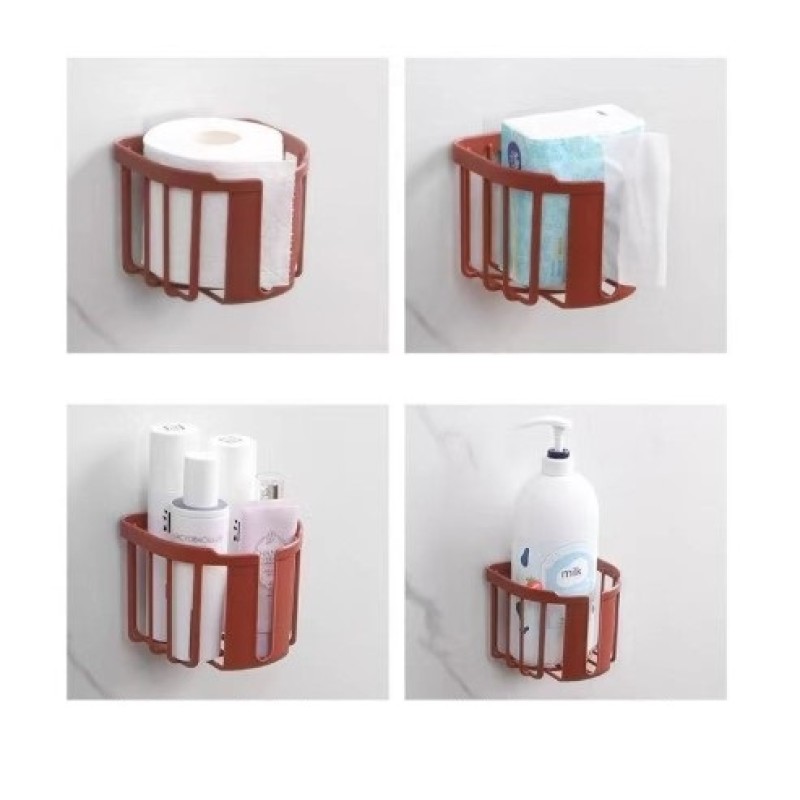 Yapışkanlı Çok Fonksiyonlu Banyo Organizeri BEYAZ Yapışkanlı Çok Fonksiyonlu Banyo Organizeri BEYAZ