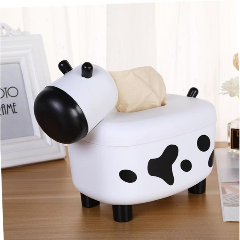 Sevimli İnek Tasarımlı Mıknatıslı Tuzluk ve Peçetelik Sevimli İnek Tasarımlı Mıknatıslı Tuzluk ve Peçetelik