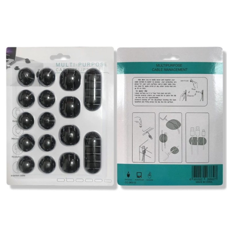 Kablo Düzenleyici Set 16 Parça Kablo Düzenleyici Set 16 Parça