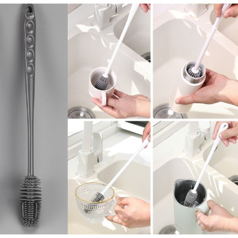 Silikon Uzun Saplı Kavanoz Yıkama Fırçası Silikon Uzun Saplı Kavanoz Yıkama Fırçası