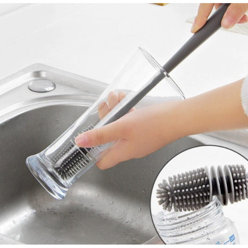 Silikon Uzun Saplı Kavanoz Yıkama Fırçası Silikon Uzun Saplı Kavanoz Yıkama Fırçası