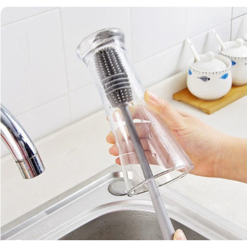 Silikon Uzun Saplı Kavanoz Yıkama Fırçası Silikon Uzun Saplı Kavanoz Yıkama Fırçası