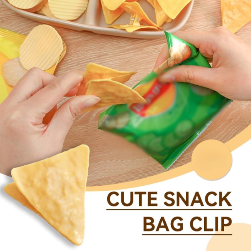 Cips Şeklinde Poşet Klipsleri Cips Şeklinde Poşet Klipsleri