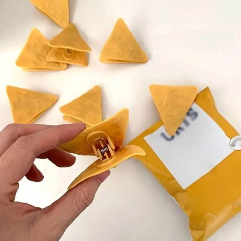 Cips Şeklinde Poşet Klipsleri Cips Şeklinde Poşet Klipsleri