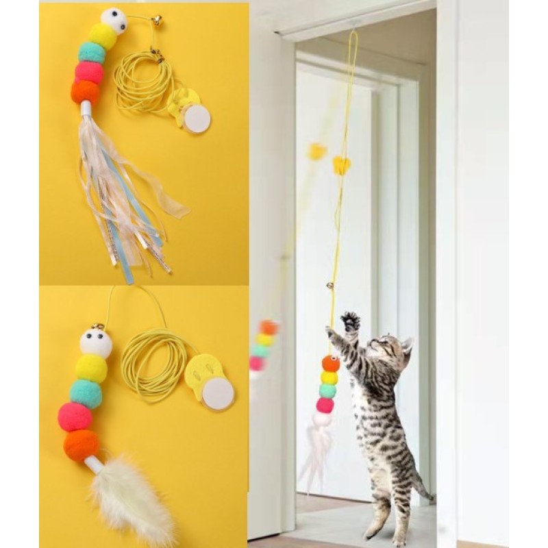 Elastik Yapışkanlı Kedi Oyun Oltası Elastik Yapışkanlı Kedi Oyun Oltası
