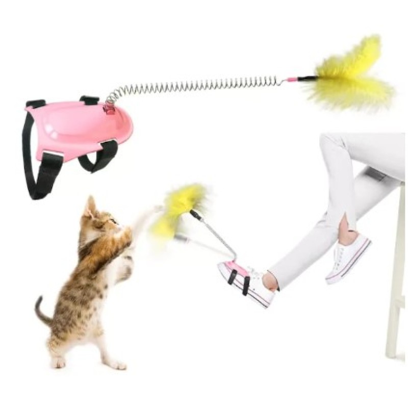 Ayağa Takılan Kedi Oyun Oltası Ayağa Takılan Kedi Oyun Oltası