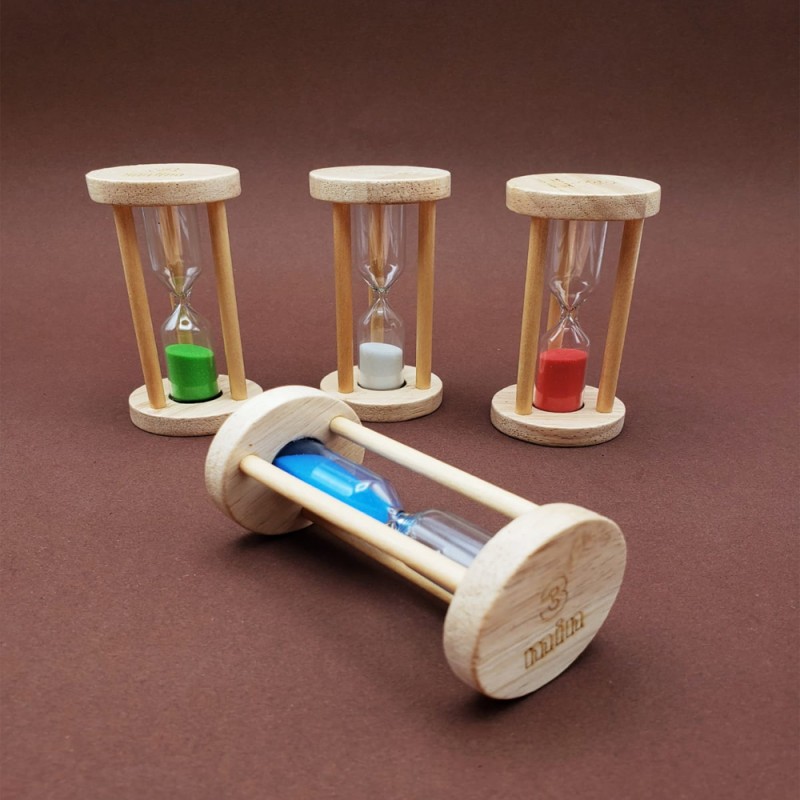 3 Dakikalık Ahşap Kum Saati 3 Dakikalık Ahşap Kum Saati