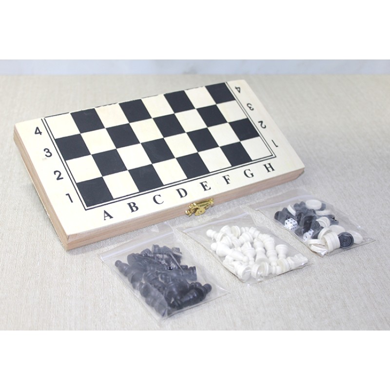 Ahşap Kutulu Satranç Tavla Seti Model 4 Ahşap Kutulu Satranç Tavla Seti Model 4