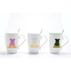 Ayıcık Tasarımlı Porselen Kupa Bardak 