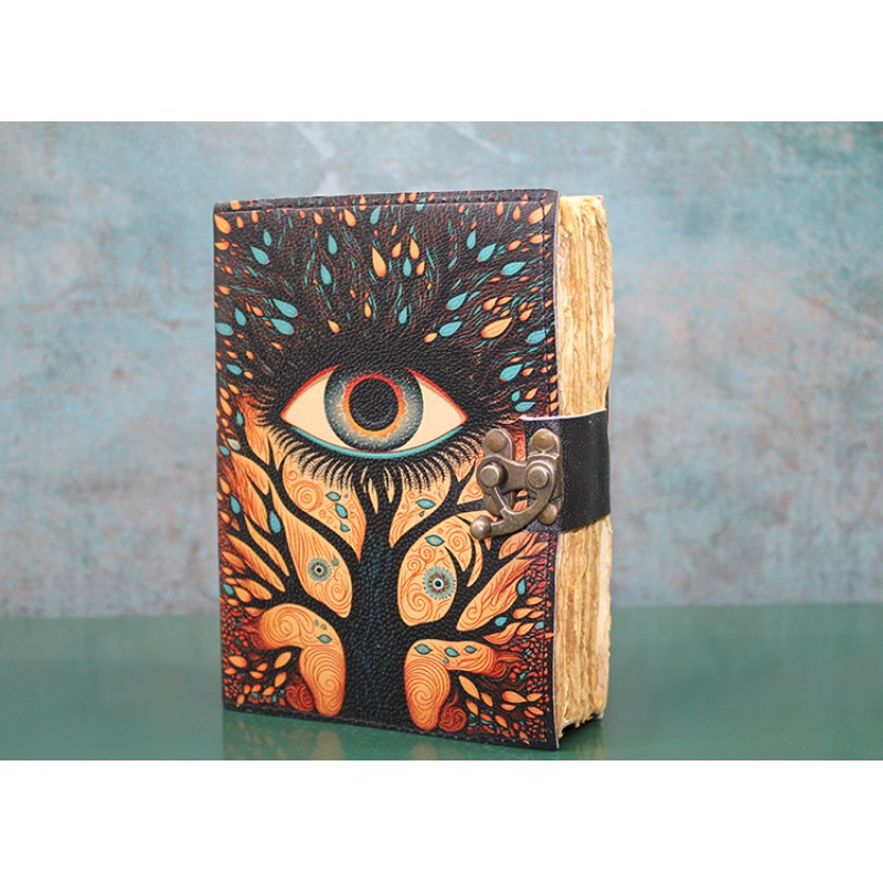 Göz Tasarımlı Deri Defter Göz Tasarımlı Deri Defter