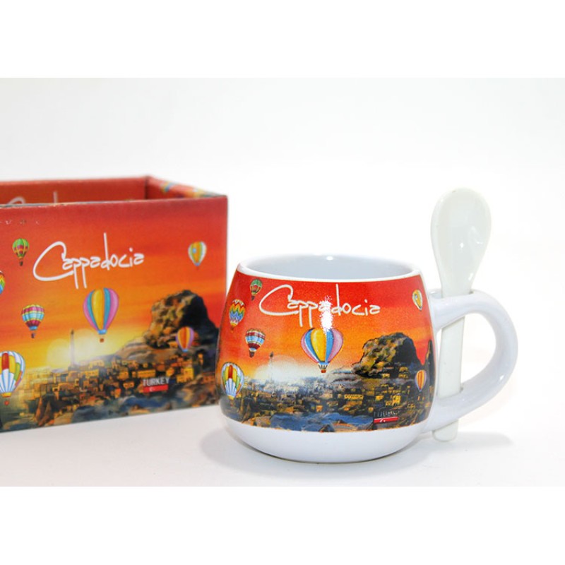 Kaşıklı Yöresel Kahve Fincanı Tekli Model 3