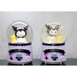 Kuromi Işıklı Müzikli Kar Küresi Orta Boy Model 2