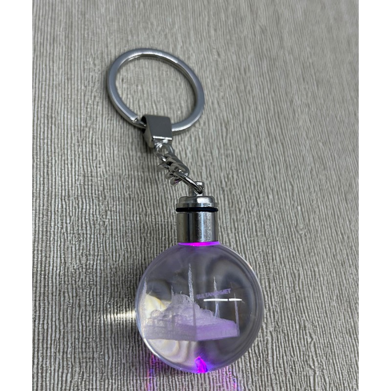 Ledli Sultanahmet Tasarımı Kristal Anahtarlık