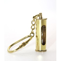 Pirinç Kum Saati Anahtarlık Model 1 