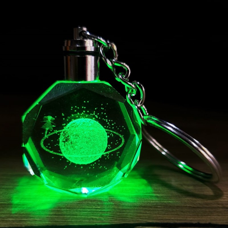 Satürnlü Kız Tasarımlı Renk Değiştiren Anahtarlık Satürnlü Kız Tasarımlı Renk Değiştiren Anahtarlık