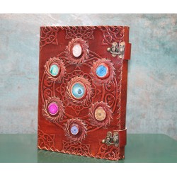 Taşlı Deri Defter Model 12 