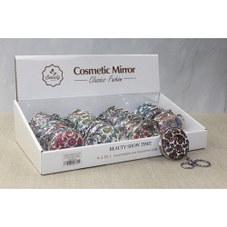 Taşlı El Aynası Anahtarlık Model 8 