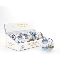 Taşlı İstanbul Tasarımı El Aynası Kalın Model 4 