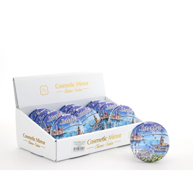 Taşlı İstanbul Tasarımı El Aynası Kalın Model 9 Taşlı İstanbul Tasarımı El Aynası Kalın Model 9