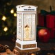 Telefon Kulübeli Işıklı Müzikli Kar Küresi