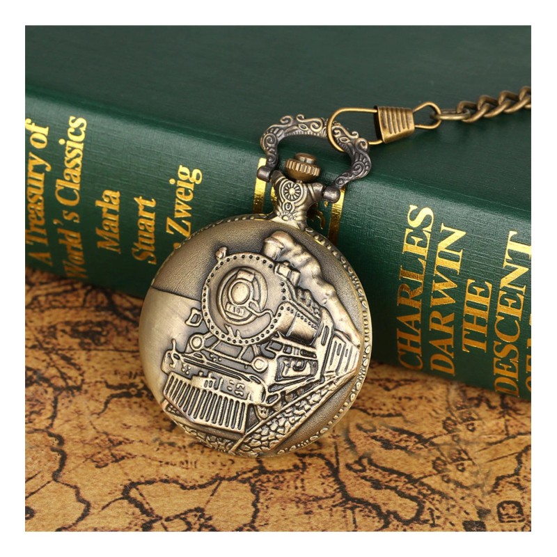 Tren Temalı Köstekli Saat Tren Temalı Köstekli Saat