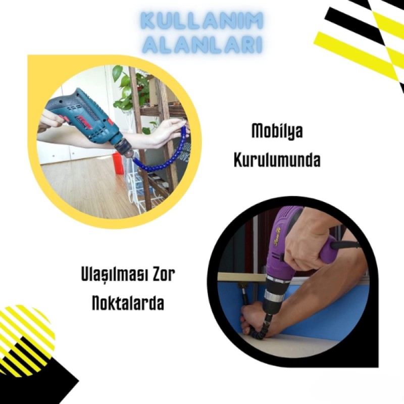 Esnek Şaftlı Tornavida Ucu Seti Esnek Şaftlı Tornavida Ucu Seti