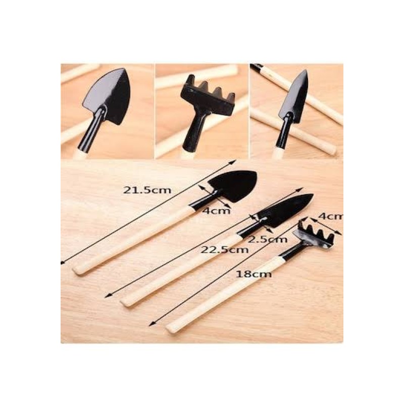 Mini Ahşap Hobi Bahçe Seti 3 Parça Mini Ahşap Hobi Bahçe Seti 3 Parça