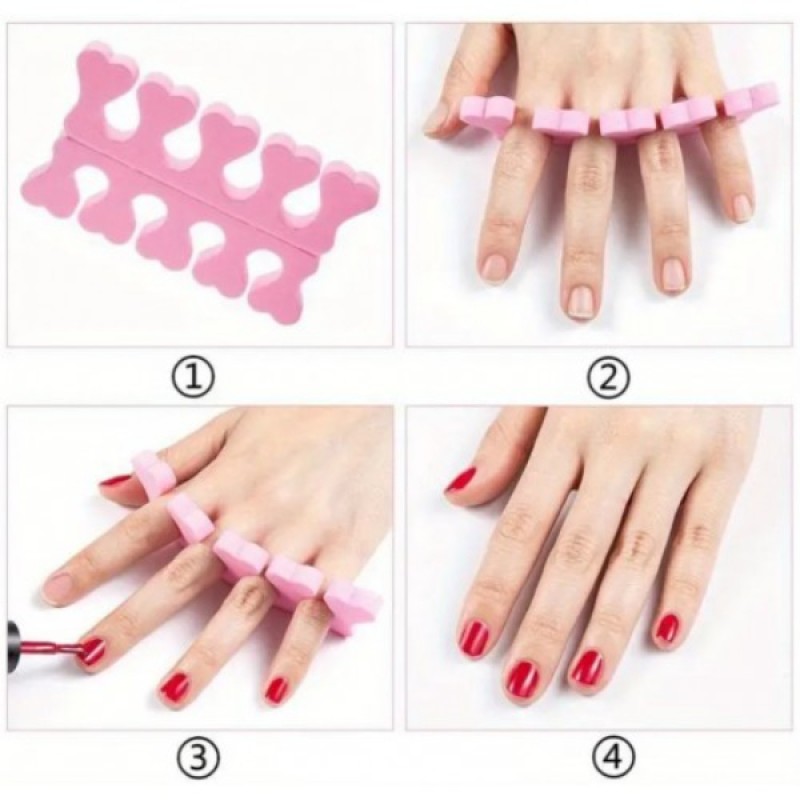 Parmak Ayırıcı Sünger Manikür Pedikür Aparatı 5 ADET Parmak Ayırıcı Sünger Manikür Pedikür Aparatı 5 ADET